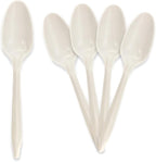 PAMI Medium Weight Disposable Plastic Teaspoons, Bulk Pack - Image 2