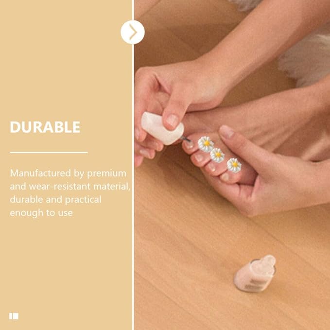 32Pcs Silicone Toe Separators Daisy Toe Separator Daisy Flower Toe Spacers Gel Rubber Toe Stretcher Pedicures for Women Nail Art Pedicure Manicure