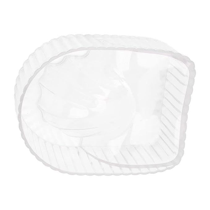 2 PCS Nail Soak Bowl, Manicure Bowl for Nail Art Polish Removal, Wash Soaker Tray with Integrated Design, Ergonomic Design for Manicurists, Suitable for Nail Shops (Transparent)