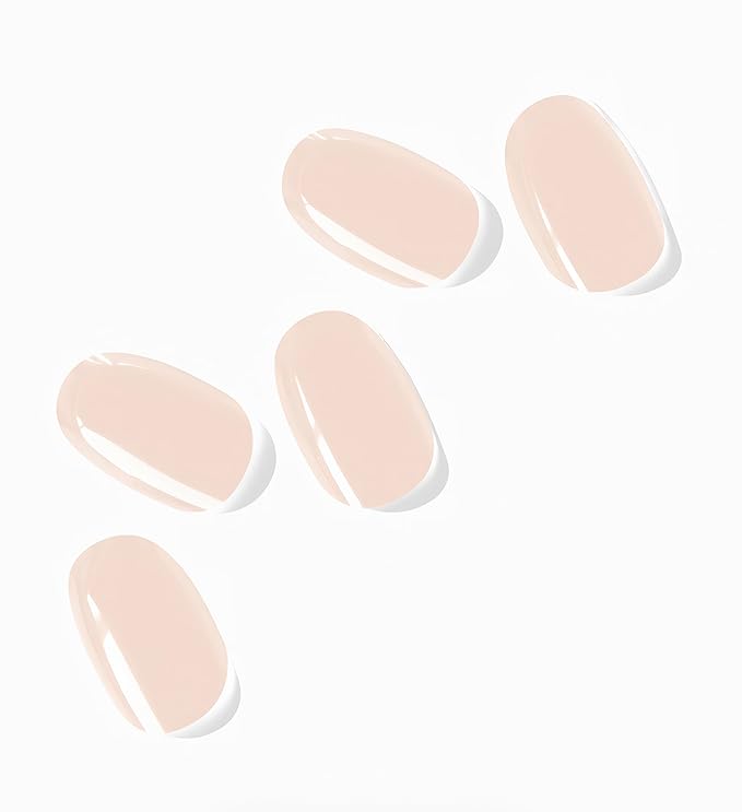 NOVA, Female Founded, Semi Cured Gel Nail Strips (Bare Necessity) - The 10 Minute Manicure. Full Nail Wraps, Nail Polish Stickers, Nail Polish Sticker Nail Kit - Incl. File & Stick (Bare Necessity)
