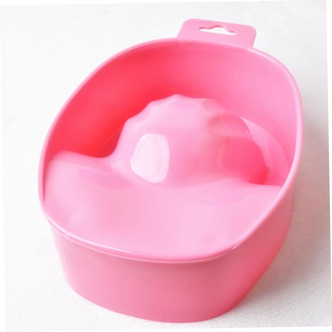Mikinona 5pcs Nail Care Bowl Soak Tray for Manicure Nail Polish Remover Random Colors for Home Salon Use Fits Nails for Cuticle Softening Tip Removal