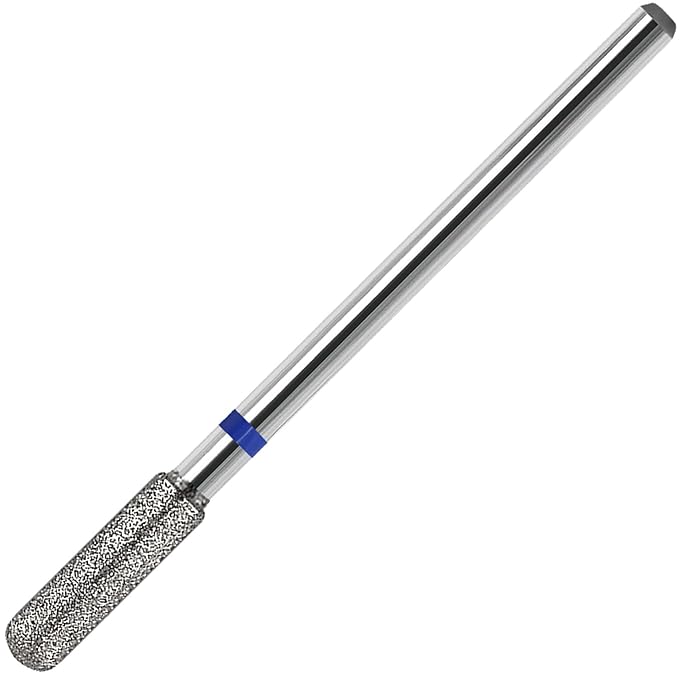 Cuticle Clean Nail Drill Bit, 3/32" Russian Diamond Nail File bits, Safety Carbide Under Nail Cleaner for Cuticle Dead Skin Nail Prepare, Nail Salon Manicure, (Barrel Shape-Medium)