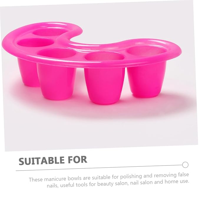 2pcs Hand Soaking Bowl Nail Gel Polish Removal Manicure Tools French Manicure Kit
