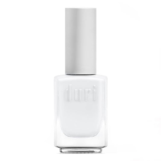 duri 4 Blank Nail Polish, Pure White, Ful Coverage, Quick Drying, Lasting, 0.45 Fl Oz