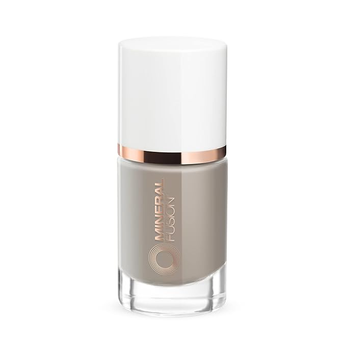 Mineral Fusion Nail Polish, Gray Pearl Grey 0.33 Fl Oz (Pack of 1)