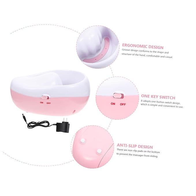 FRCOLOR Nail Art Gel Remover Soak Bowl for Manicure Care Electric Tool for Quick Nail Polish Removal Portable Design for Home Salon