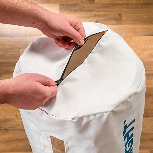 Dust Right Wall Mount Dust Collector – 650 CFM Powerful Air Filtration System – Space Saving Portable Woodworking Tool for Wood Shops, Homes, or More