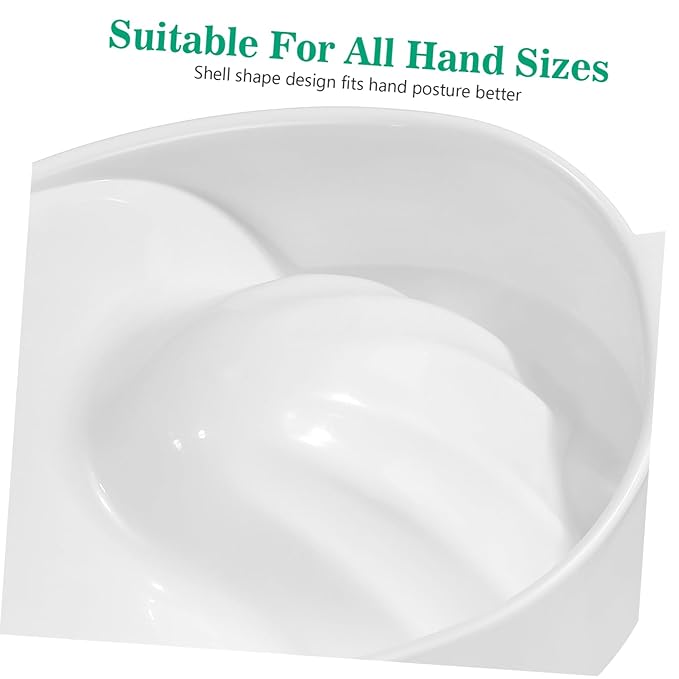 Nail Care Bowl Rectangle White Soaking Bowl Manicure Tools for Home Salon