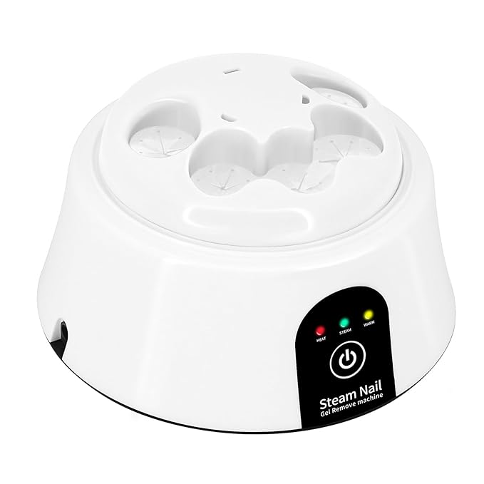 Nail Soaking Bowl, Electric Soak off Bowl Manicure Soaker for Gel Nail Polish Remover, Acrylic Nails, Dip Powder Remover, White