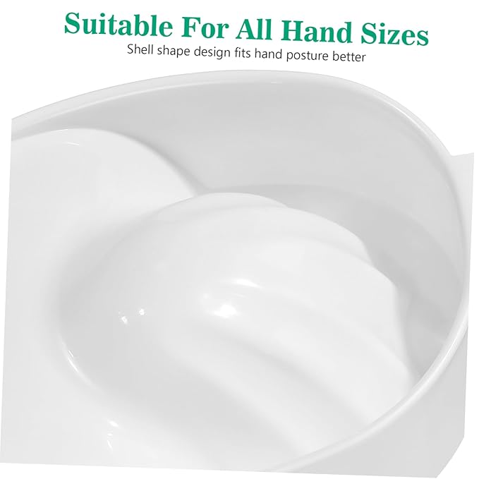 MERRYHAPY Single Layer Soaking Bowl for Nails Manicure Bowl Nail Art Tools White for Cuticle Soak