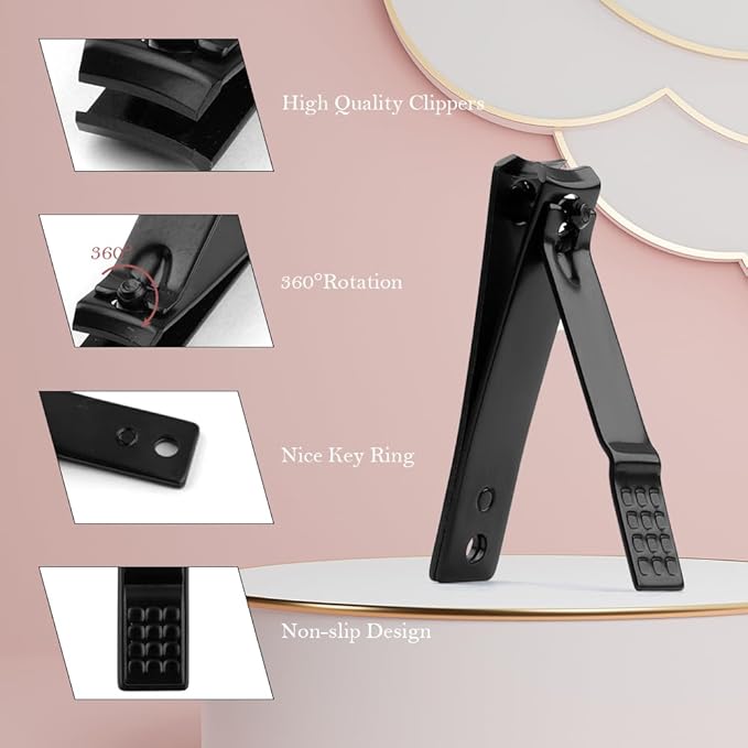Manicure Set, Stocking Stuffer for Men, Nail Clipper Kit, Nail Clipper Set, Nail Care Kit, 8 In 1 Manicure Kit Grooming Kit Stainless Steel Facial Pedicure Care Tool, Christmas Gifts for Men Dad Teens