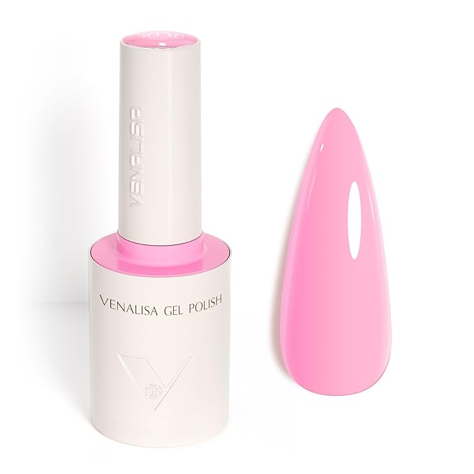 VENALISA Pink Gel Nail Polish 1 Pcs 10ML Soak Off UV Gel Salon Manicure DIY at Home Nail Art For Girls Women
