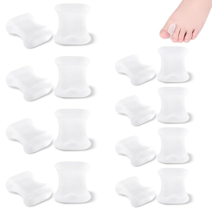 Gel Toe Separators,For Crooked Toes, Overlapping Toes, Hammertoe Corrector,For Women Men Toe Pain Relief(8 Pcs)