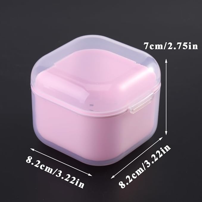 Nail Tool Sterilizer Box Plastic Disinfectant Container for Nail Art Accessories Tools, Portable Nail Drill Bits Sterilizer Tray with Strainer, Soaking Tray Clean Box Manicure Equipment
