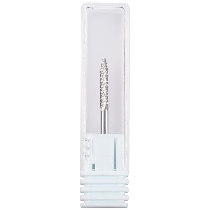 PANA 3/32" Shank Size - Under Nail Cleaner Silver Carbide Bit Medium Grit - Nail Drill Bit for Dremel Machine
