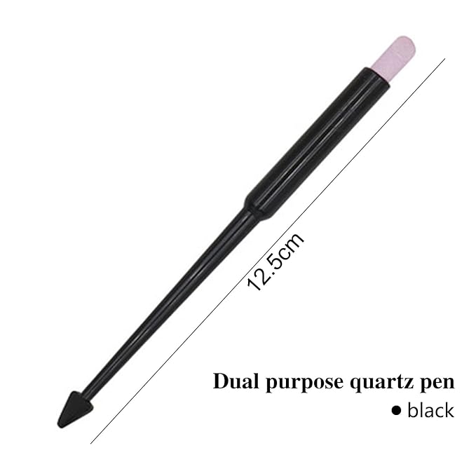 SILPECWEE 4 Pieces Pumice Stone Nail File Professional Precision Filing Cuticle Remover Cuticle Remover Nail Pusher Quartz Stone Nail Pen Manicure Stick Nail Art Tools for Salon Nails Care Supplies