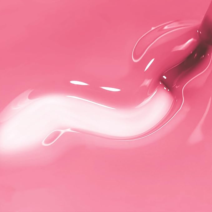 Imtiti Jelly Gel Nail Polish, Rose Pink Sheer Jelly Nail Gel Polish Soak Off UV LED Spring Summer Translucent Art Manicure Salon DIY Design 10ML