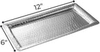 Monarch Abode Decorative Tray – 12-Inch Hand Hammered Nickel Finish Metal - Image 2