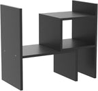 Jerry & Maggie Adjustable Rotatable Wood Desktop Display Shelf Black | Wooden - Image 4