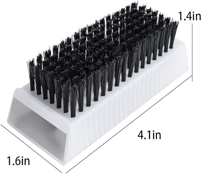 2PCS Surgical Scrub Brushes for Hands Non-Disposable Sterile Hand Scrubber Double-Sided Nail Brushes with Nail Cleaner Hand and Nail Cleaning Brush Stiff Bristle Fingernail Brushes Nail Scrub Brushes