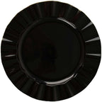 Efavormart 9" Salad Plates – Set of 10 Plastic Black Round Disposable Plates - Image 7