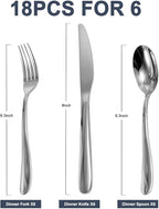 Stainless Steel 18PCS Dinner Set combo - Image 2