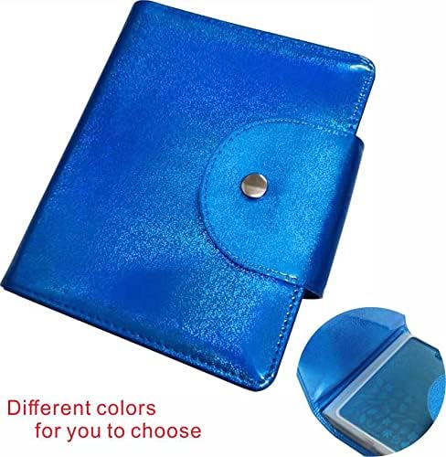 20 Slots Image Stamper Plate Collection Nail Art Stamp Plate Stamping Plates Cases Stamp Nail Template Organzier for Large Size 9.5X14.5CM Nail Art Plates (T-Dark Blue)