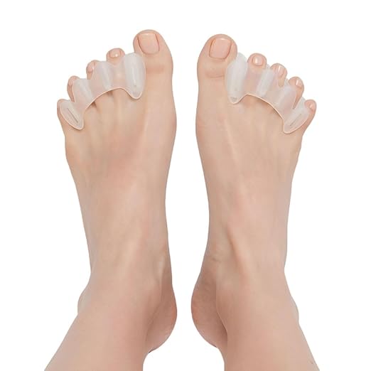 Correct Toes – Bunion Corrector, Toe Separator & Toe Spacers for Men and Women, Unisex, Plum, Small