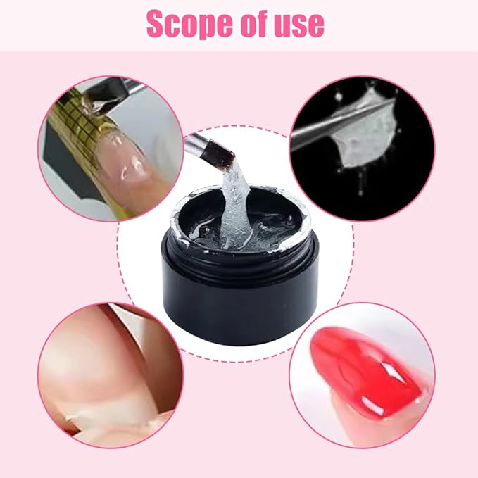 Nail Repair Protection Gel, 2025 Upgraded Nail Repair Gel for Damaged Nails, Instant Cracked Nail Repair Kit for Split Natural Nails, Easy Quick Fix Strengthening Treatment Cuticle Care (2 Pcs)