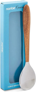 nambe Curvo Serving Spoon | 13 Inch Serving Spoon - Image 7