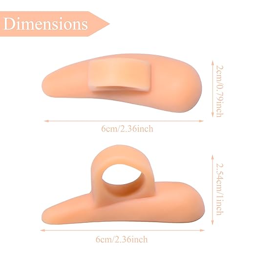 Nuanchu 12 Pairs Hammer Toe Pad Hammerhead Toe Straightener and Corrector Support Crest Cushion Spacers Separators Gel for Women Men Pain Relief Reduces Pressure(Peachpuff, White)
