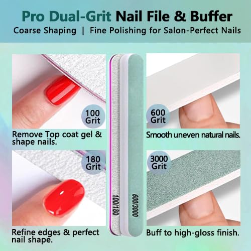 Gel Nail Polish Remover, No Need Soaking or Wrapping Gel Remover for Nails, Easily and Quickly Removes Gel in 2-5 Minutes, with Cuticle Pusher & Scraper for Home DIY Use