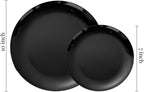 PULOTE 60 PCS Black Plastic Plates - Image 2
