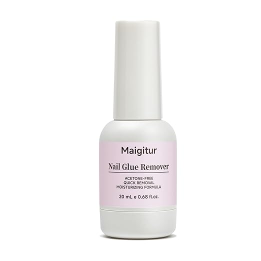 40ML Nail Glue Remover for Press On Nails - False Nails Tips - Acrylic nails Press On Nail Remover Easy Removal Debonder for Glue on Nail Tips,Non-Acetone Nail Polish Remover