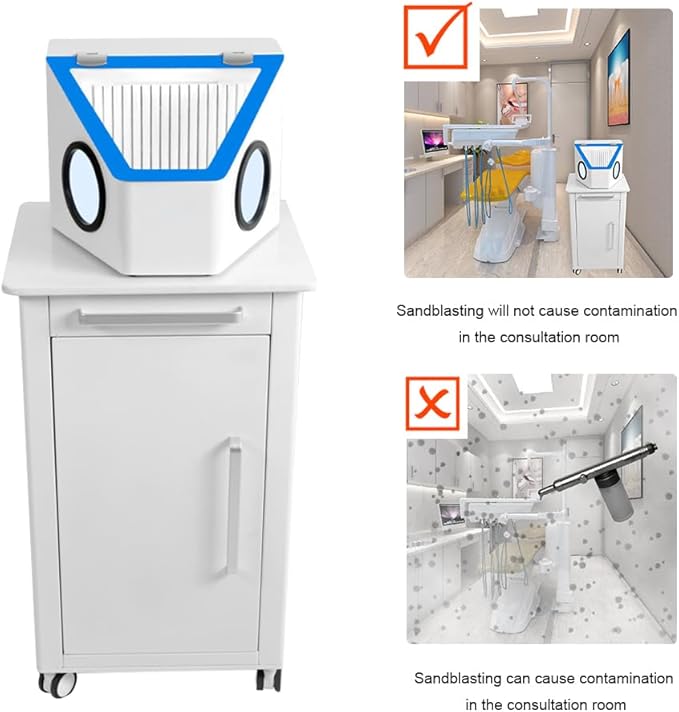 Dust Collector Extractor with Shadowless Lamp for Sandblasting and Grinding Vacuum Cleaner JG-220