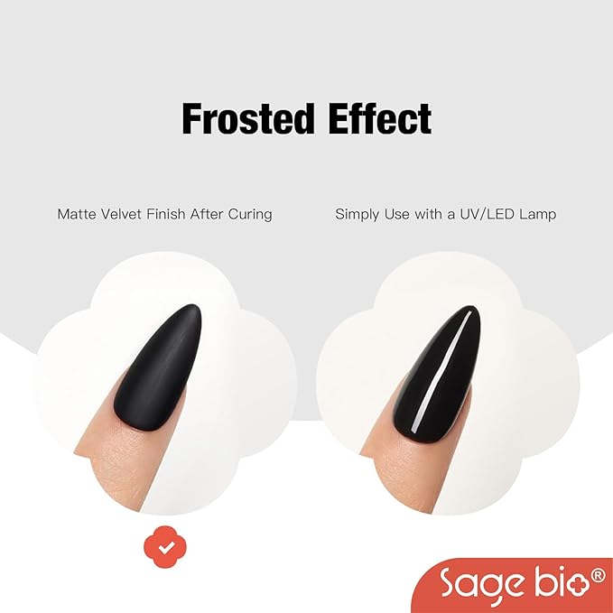 15ml Matte Top Coat for Gel Nail Polish – No Wipe, Long-Lasting Velvet Finish, Anti-Scratch, UV/LED Cured Nail Top Gel for Salon & Home Manicure