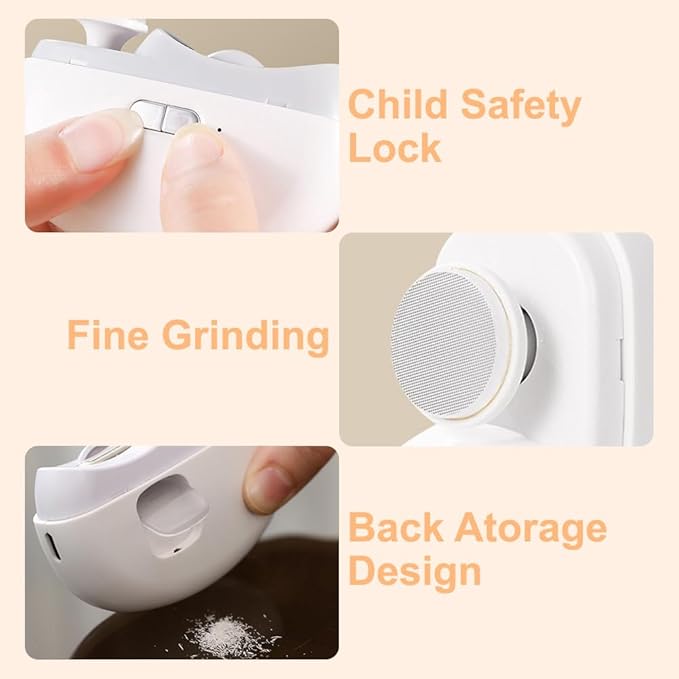 Electric Nail Clipper,Toenail Clippers for Seniors,2026 2 in 1 Automatic Nail Trimmer with Polishing,Fingernail Clipper for Men Women Kids Baby Adults (White)