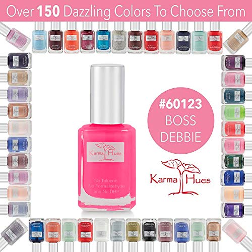 karma organic Natural Nail Polish-Non-Toxic Nail Art, Vegan and Cruelty-Free Nail Paint (BOSS DEBBIE)