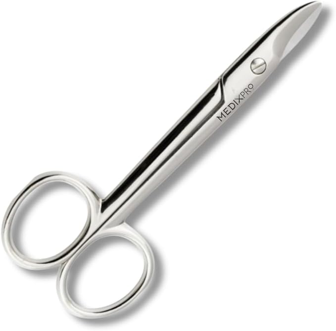 Toenail Scissors Stainless Steel for Nail Scissors Made in German for Heavy Duty Precision Cuticle Cutting for Manicure & Pedicure Grooming ingrown Toenails for Men, Women and Kids.