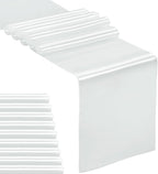 10-Pack Satin Table Runner Pink 12 x 108 inches Long, Table Runners by Hahuho