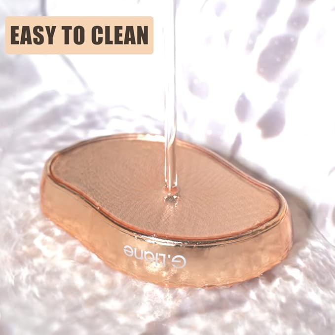 Nano Glass Foot File Callus Remover - Crystal Glass Pedicure Foot Care Foot Scrubber Painless Dry and Wet Use for Hard Skin Calluses Removal (Gold)