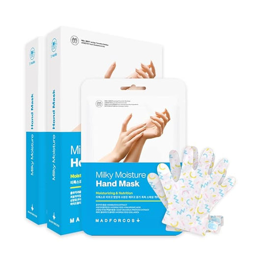 Milky Moisture Hand Mask – Hydrating Gloves for Dry Hands | 5 or 10 Pairs (5 Pair (Pack of 1)) (10 Pair (Pack of 1))