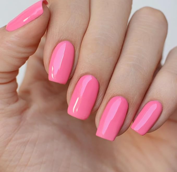 PINK MASK Gel Color Nail Polish Hiller Lake 15ml / o.5 oz - UV/LED Gel Polish, Non Wipe, Long Lasting, Soak Off Formula