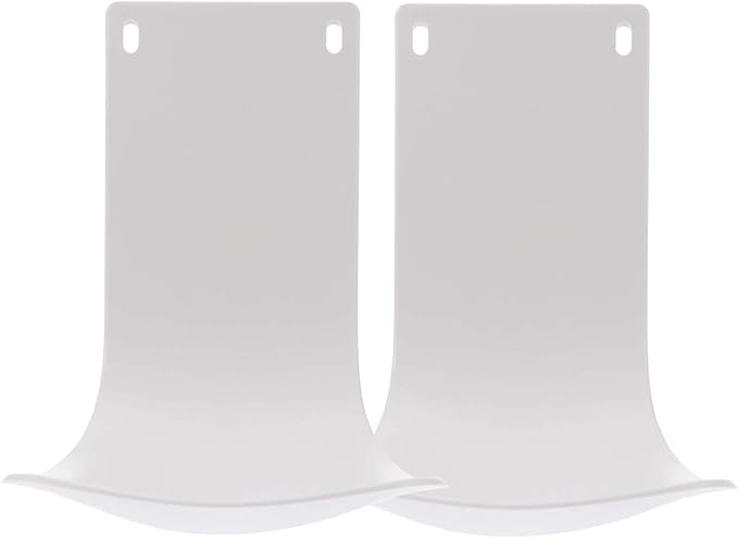 2PCS Wall Mounted Soap Dispenser Drip Tray, Stand, Bracket, Water Tray,Detergent Cup Holder,Prevent Dripping and Spraying (White)