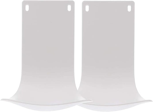 2PCS Wall Mounted Soap Dispenser Drip Tray, Stand, Bracket, Water Tray,Detergent Cup Holder,Prevent Dripping and Spraying (White)