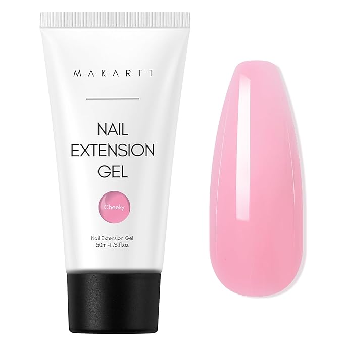 Makartt Poly Nail Gel 50ML Builder, Daisy Pink, Long-Lasting Easy-Use Gel for DIY Salon Quality