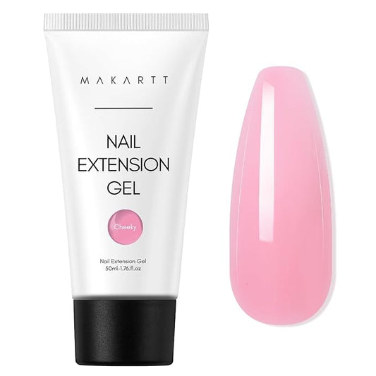 Makartt Poly Nail Gel 50ML Builder, Daisy Pink, Long-Lasting Easy-Use Gel for DIY Salon Quality