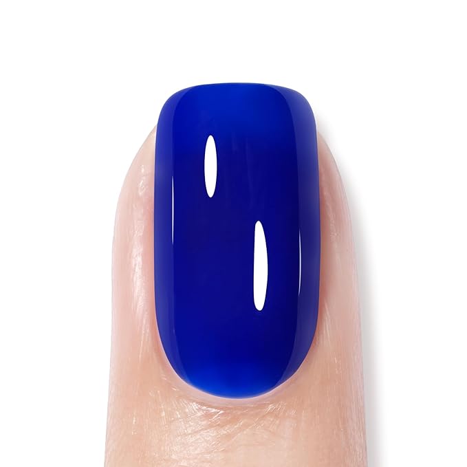 AILLSA Royal Blue Gel Nail Polish Deep Blue Gel Polish Winter Sheer Translucent Color Nail Polish High Gloss Soak Off U V French Nail Manicure Salon DIY Christmas Gifts 0.5 Fl Oz/GB125