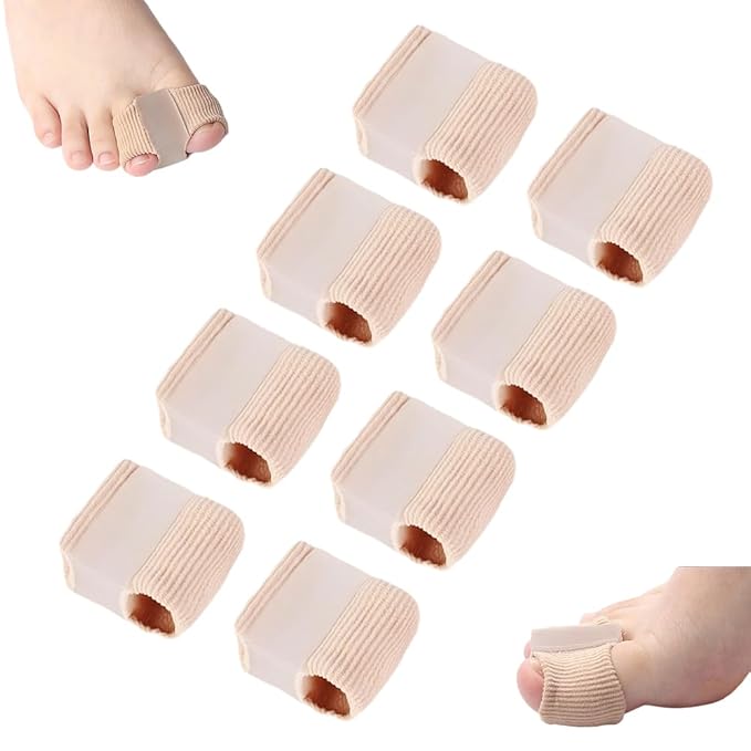 Toe Separators for Overlapping Toes, 2025 New Multifunctional Gel Toe Spacers Corrector with 2 Loops, PremiumToe Straightener for Women and Men Foot Care Tool (8 Pcs, S)