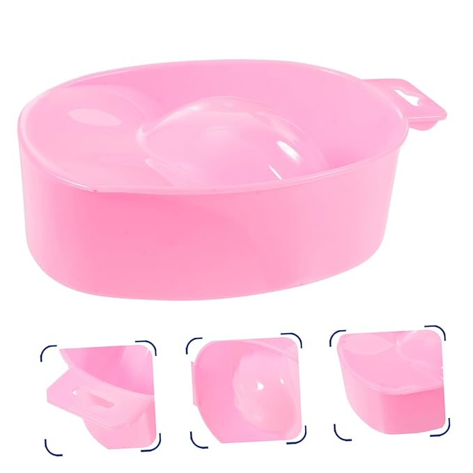 MERRYHAPY Single Layer Soaking Bowl Manicure Hand Soaking Bowl for Nail Removal and Care Tools